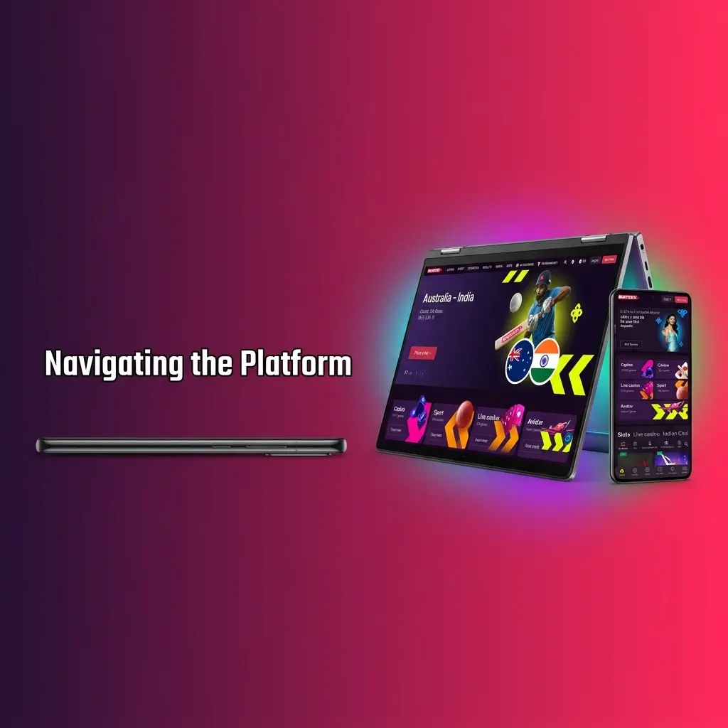 Batery website top navigation bar featuring sports betting, live events, casino games, and active promotions.